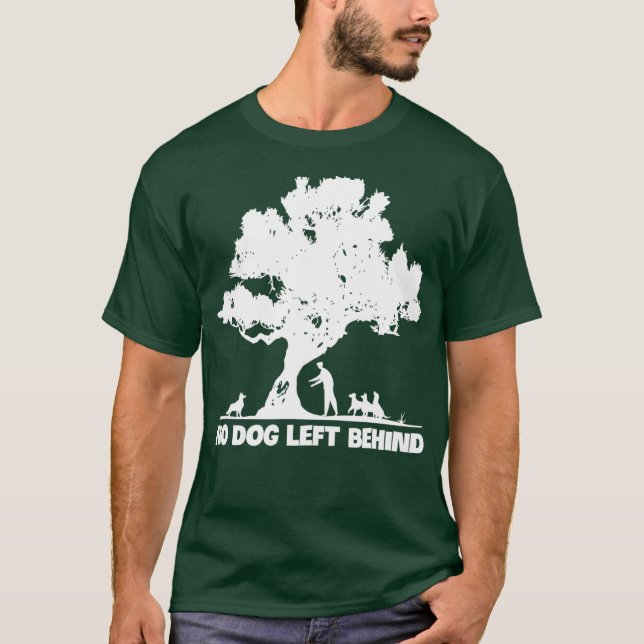 Camiseta Nenhum Cachorro Deixado Para Trás do Salvamento do (Frente)