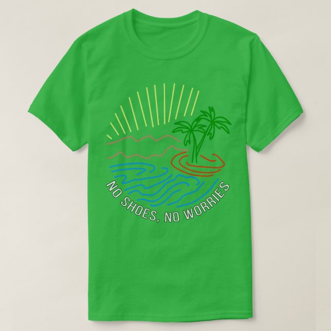 Camiseta Nenhum calçado não se preocupa (Frente do Design)