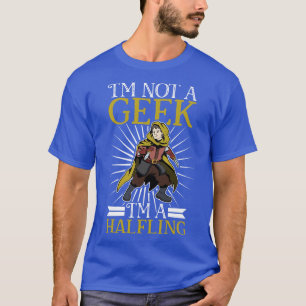 Camiseta Nenhum caractere Roleplay do geek D20 Halfling