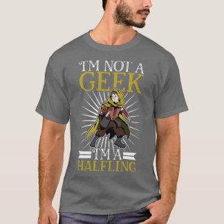 Camiseta Nenhum caractere Roleplay do geek D20 Halfling
