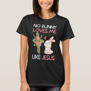Camiseta Nenhum Coelhinho Me Ama Como Jesus Páscoa Christia