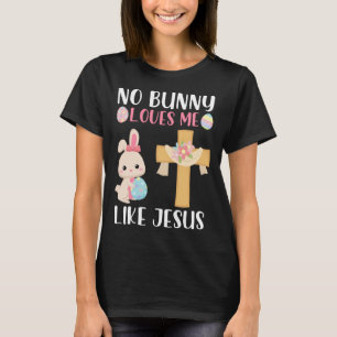 Camiseta Nenhum Coelhinho Me Ama Como Jesus Religioso Crist