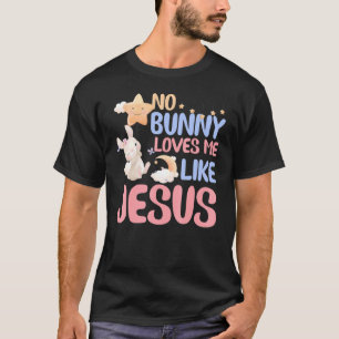 Camiseta Nenhum Coelhinho Me Ama Como Jesus Religioso Crist