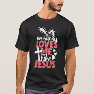 Camiseta Nenhum Coelhinho Me Ama Como Jesus Religioso Crist