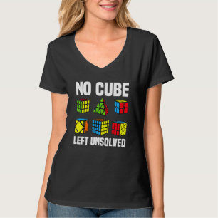 Camiseta Nenhum Cubo Restou Sem Solução Cubo de Puzzle Comp