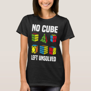 Camiseta Nenhum Cubo Restou Sem Solução Cubo de Puzzle Comp