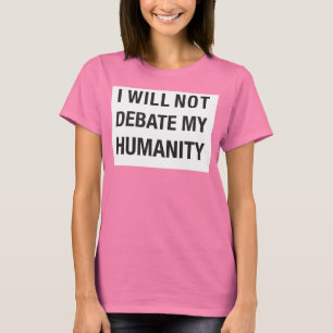 Camiseta Nenhum debate. (Cinza)