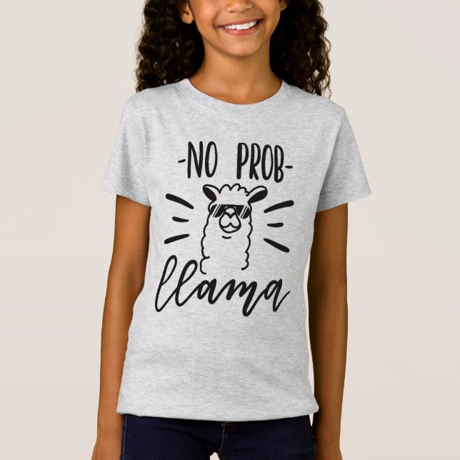Camiseta Nenhum design do lama de Prob (Frente)
