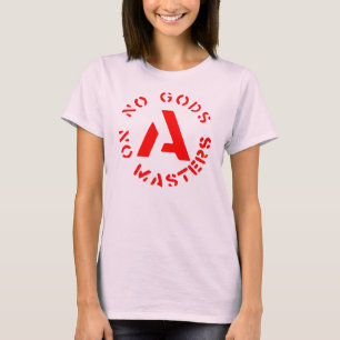 Camiseta NENHUM DEUS NENHUM MESTRADO circunda um t-shirt