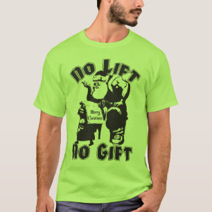 Camiseta Nenhum elevador, nenhum presente - Natal - papai