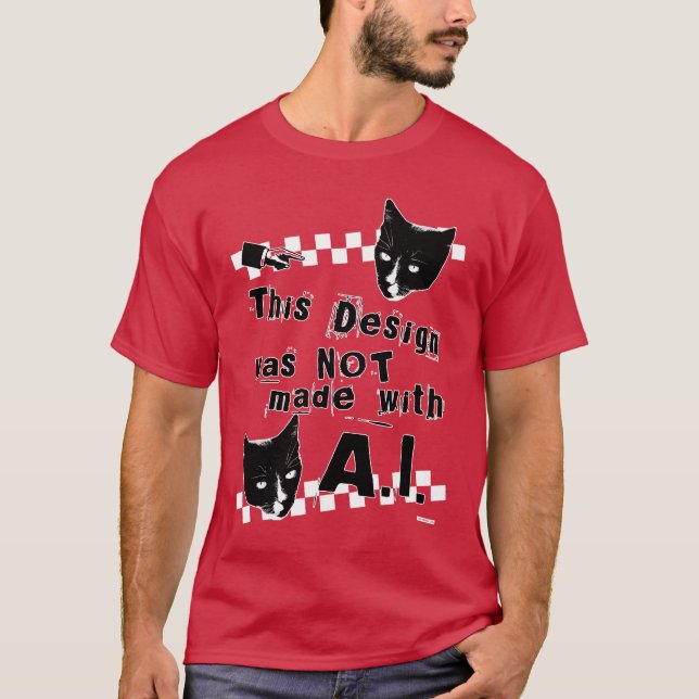 Camiseta Nenhum Estilo Autenticado de Design de Inteligênci (Frente)