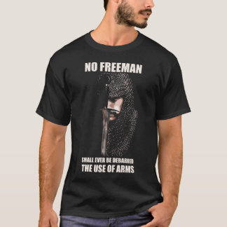 Camiseta NENHUM FREEMAN - CAVALEIRO - t-shirt das CITAÇÕES