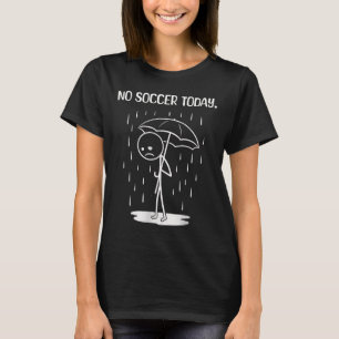 Camiseta Nenhum Futebol Hoje Figura de Palito Divertida