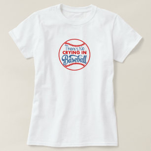 Camiseta Nenhum grito no Tshirt básico do basebol