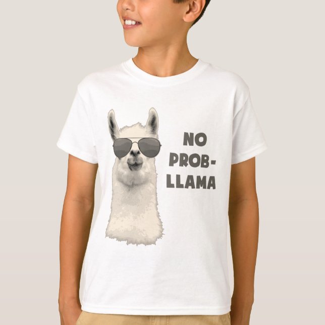 Camiseta Nenhum lama do problema (Frente)