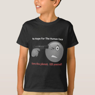 Camiseta Nenhum logotipo do Emoticon da esperança