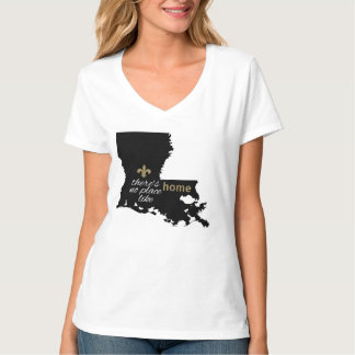 Camiseta Nenhum lugar gosta em casa - de Louisiana