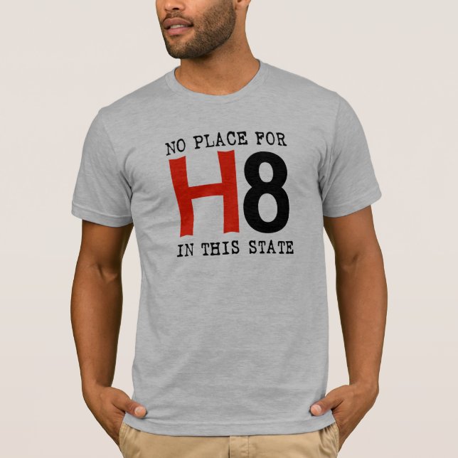 Camiseta Nenhum lugar para H8 (Frente)