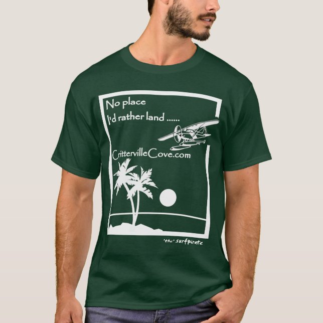 Camiseta Nenhum lugar que eu terra da preferencialmente (Frente)