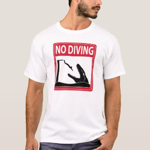 Camiseta Nenhum mergulho (Mosasaurus)