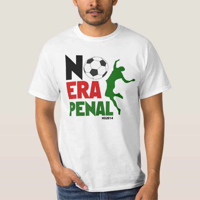 Camiseta Nenhum MX penal 2014 da era - futebol (Frente)