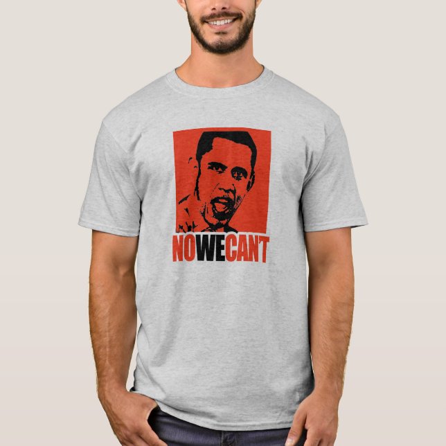 CAMISETA NENHUM NÓS NÃO PODEMOS ELEGER OBAMA (Frente)