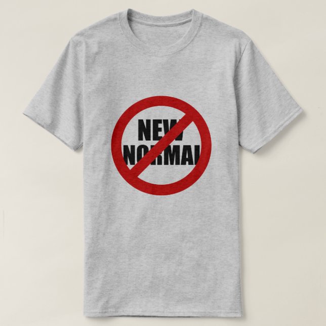 Camiseta Nenhum Novo Normal (Frente do Design)