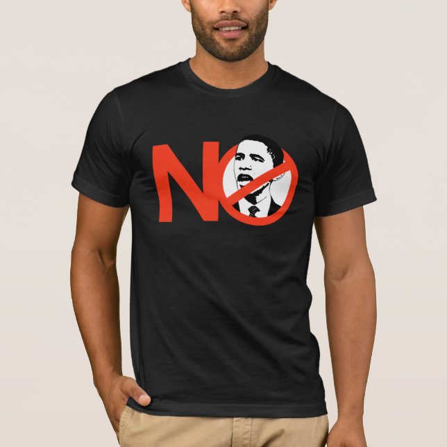 CAMISETA NENHUM OBAMA (Frente)