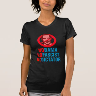 CAMISETA NENHUM OBAMA NENHUM FASCISTA NENHUM DITADOR