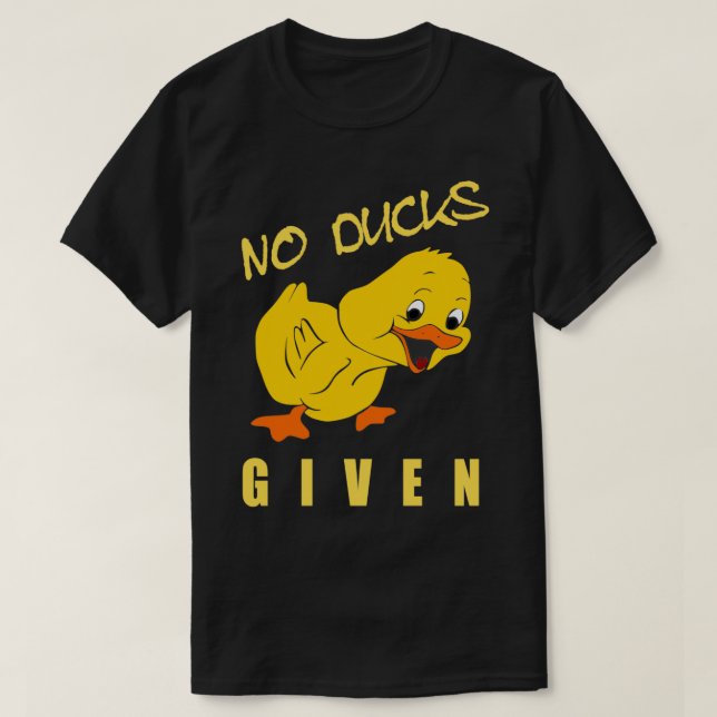 Camiseta Nenhum Pato Com Pato Engraçado (Frente do Design)