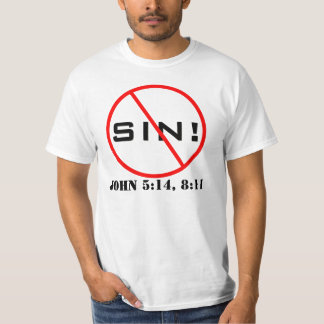 Camiseta Nenhum pecado! T-shirt do evangelismo
