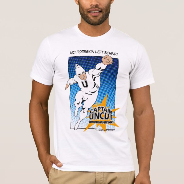 Camiseta Nenhum prepúcio deixado atrás! 1 (Frente)