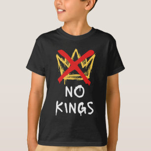 Camiseta Nenhum Rei América Protesto Democracia Anti-Trump