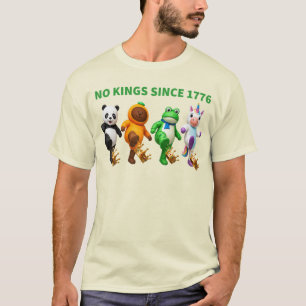 Camiseta Nenhum Rei Desde 1776 Coroa Divertida Mascotes Chu