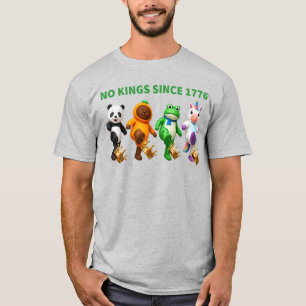 Camiseta Nenhum Rei Desde 1776 Coroa Engraçada de Chutar ma