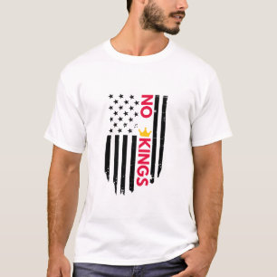 Camiseta Nenhum Rei – Design de Coroa com Tipografia Minima