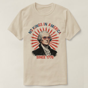 Camiseta Nenhum Rei na América desde 1776 Bandeira dos EUA