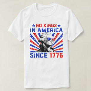 Camiseta Nenhum Rei na América desde 1776 Bandeira dos EUA