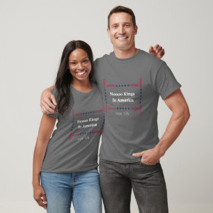 CAMISETA NENHUM REI NA AMÉRICA DESDE 1776 POLÍTICO