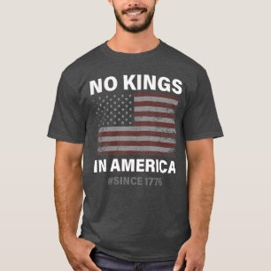 Camiseta Nenhum Rei na América desde 1976 Bandeira Vintage