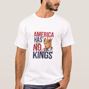 Camiseta Nenhum Rei Na América Divertido A América Não Tem