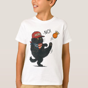 Camiseta Nenhum Rei na América, Gatos Contra Trump Anti-tru