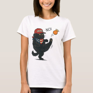 Camiseta Nenhum Rei na América, Gatos Contra Trump Anti-tru