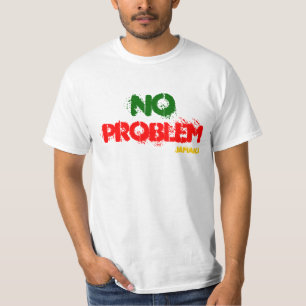 Camiseta Nenhum T branco do valor de Jamaica do problema