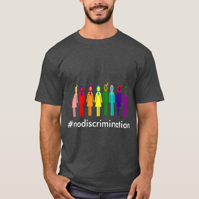 Camiseta Nenhum T da discriminação (Frente)