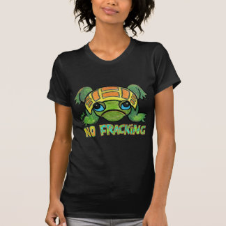 Camiseta NENHUM t-shirt da TARTARUGA de FRACKING
