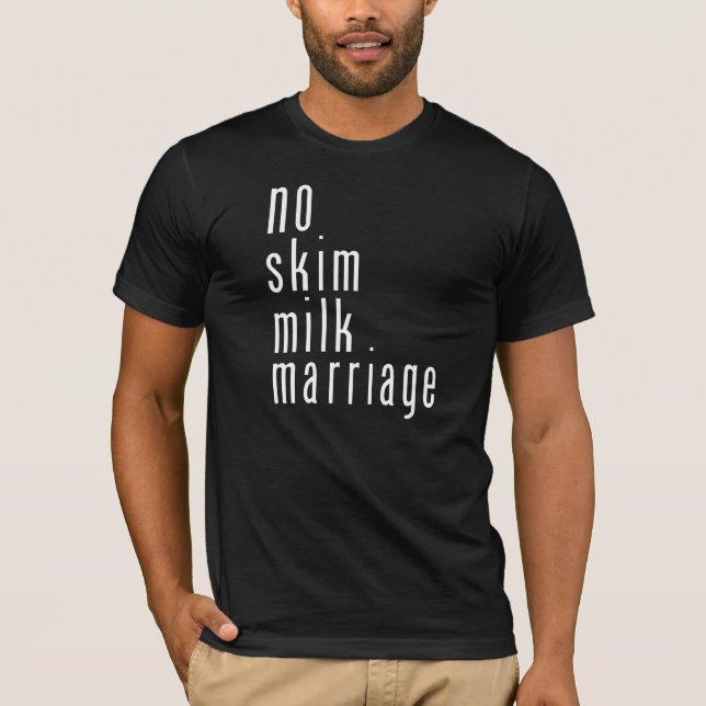 Camiseta Nenhum t-shirt do casamento de Mik da nata (Frente)