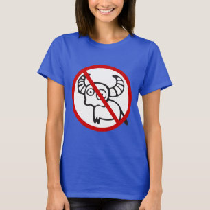 Camiseta NENHUM ⚠ tailandês asiático engraçado do sina