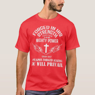 Camiseta Nenhuma arma armada contra mim pode impedir Christ