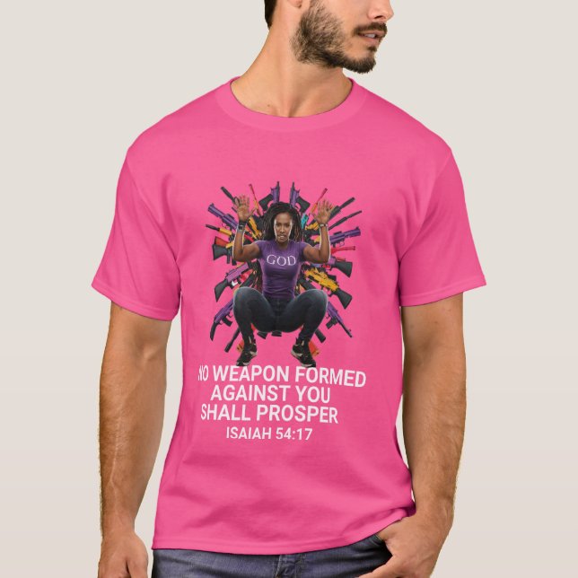 Camiseta Nenhuma Arma Formada Contra Mim Deve Prosperar - B (Frente)